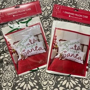 Sweet Dreams Santa Pillowcase pair New